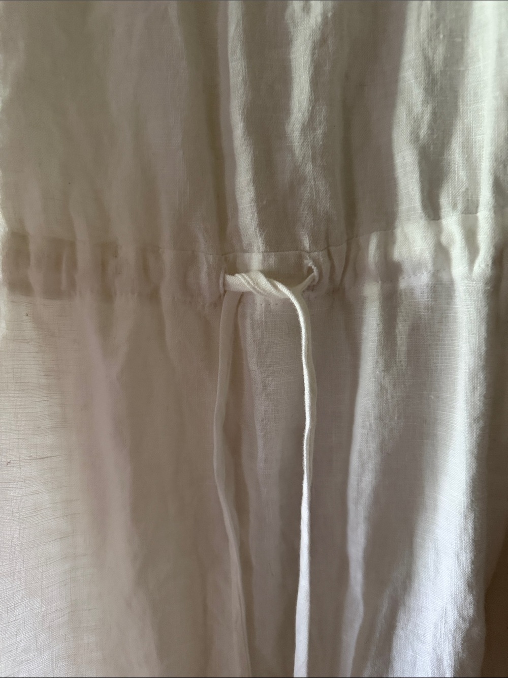 JAMES PERSE DRAWSTRING WAIST LINEN DRESS - Picture 4 of 7